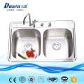 New Deep Ceramic Edge Protection Coni Stainless Steel Bathroom Porcelain Kitchen Sink